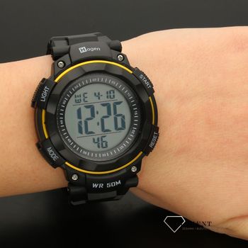 Męski zegarek Hagen HA-306G czarno-żółty (5).jpg